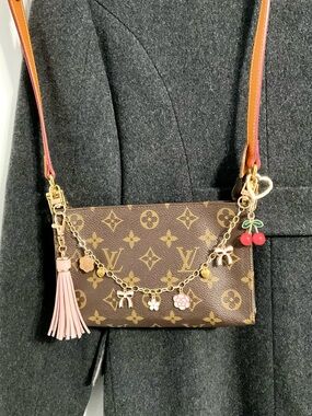 ✅LV AUTHENTIC CLUTCH/POUCH MONOGRAM 853 LOUIS VUITTON+LV BOX